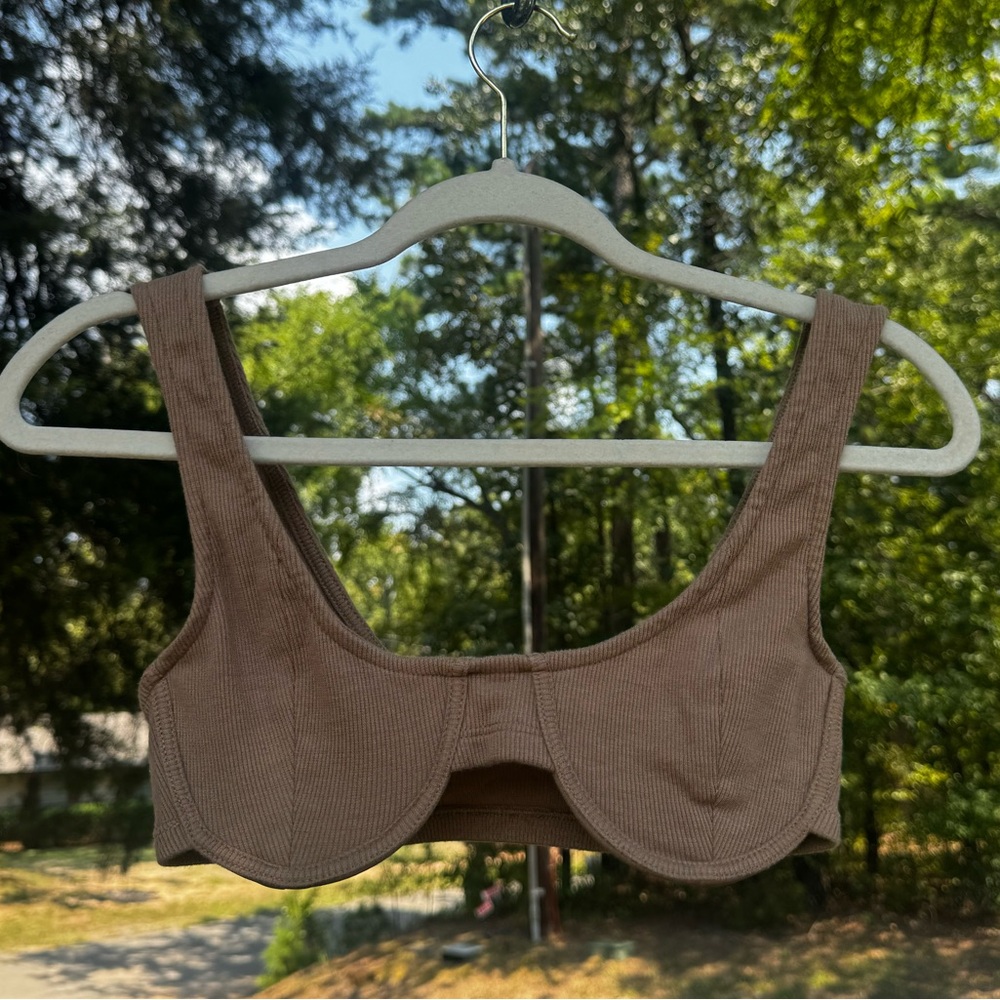 Fashion Nova Brown Top with underwire